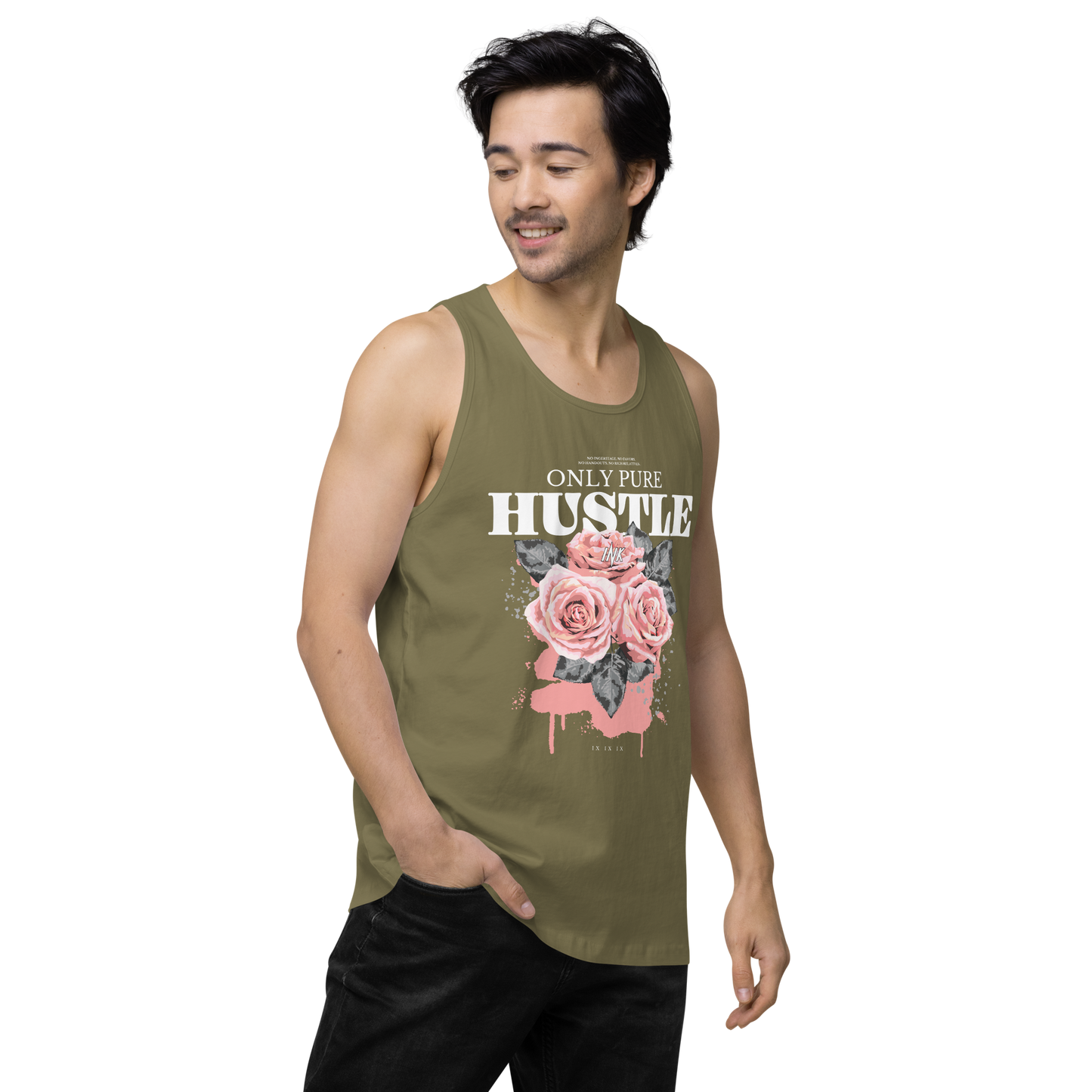 EliteBlend Premium Tank Top with "Only Pure Hustle" motif