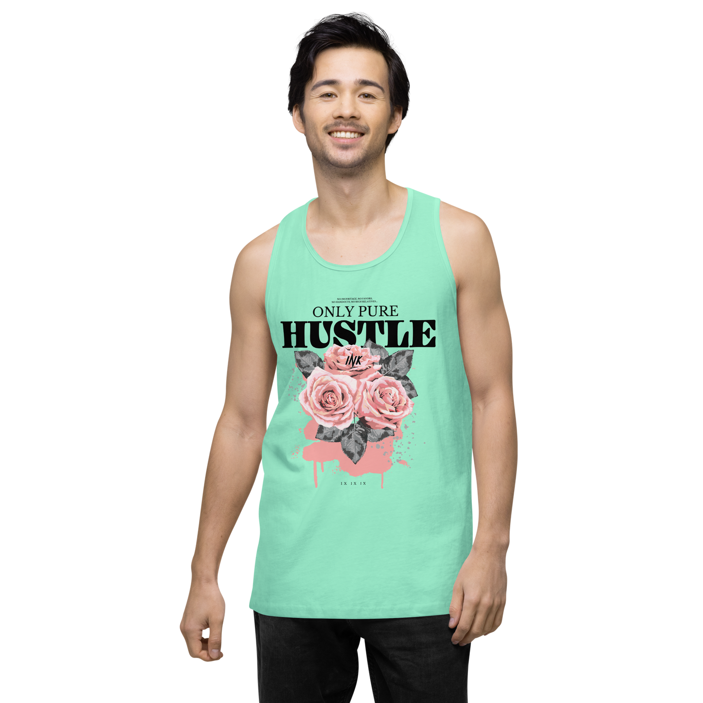 EliteBlend Premium Tank Top with "Only Pure Hustle" motif