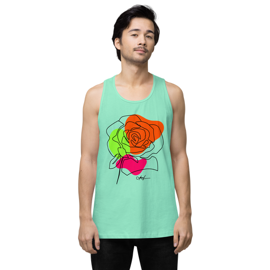 EliteBlend Premium Tank Top with "Let Your Dreams Blossom" design