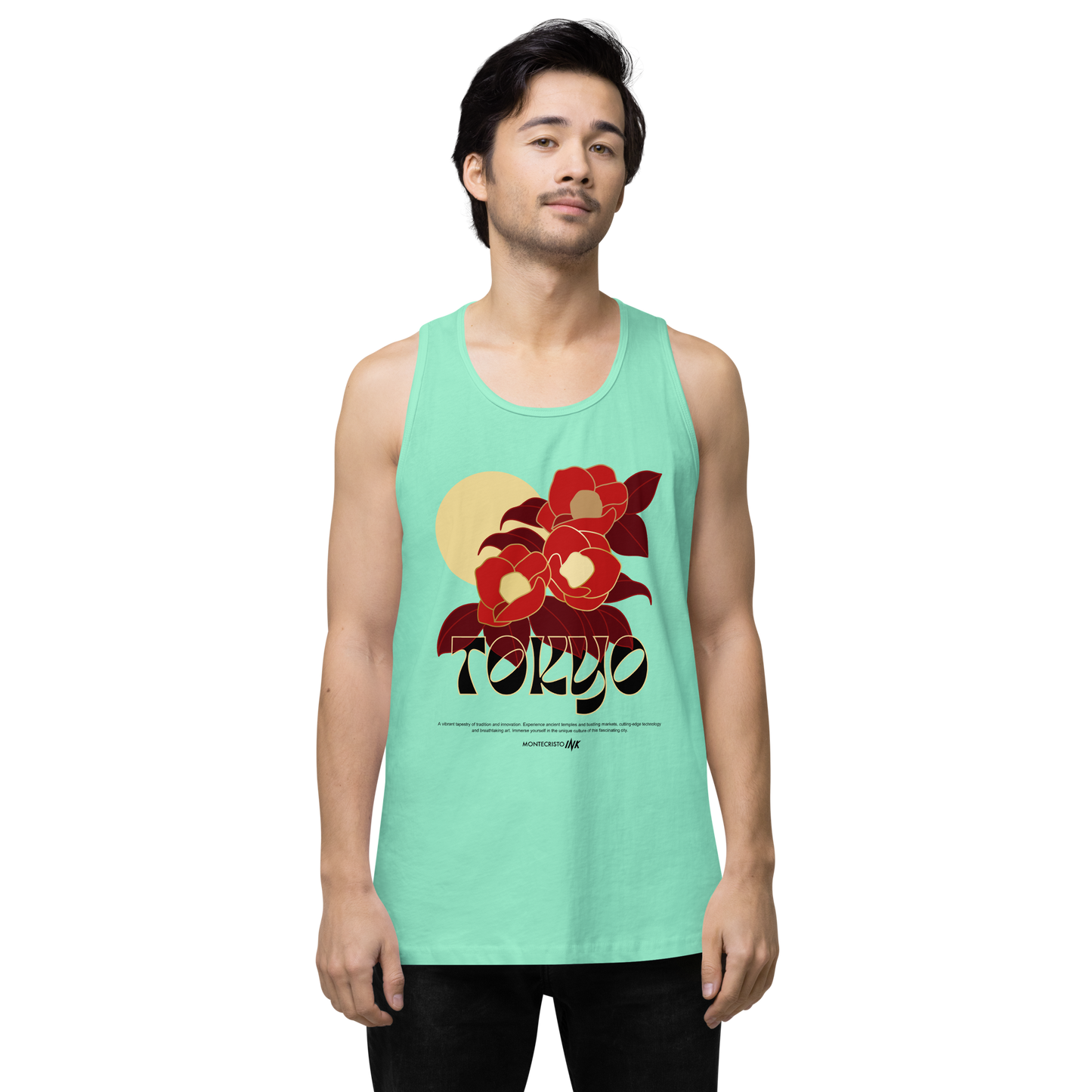 “Tokyo” print EliteBlend Premium Tank Top