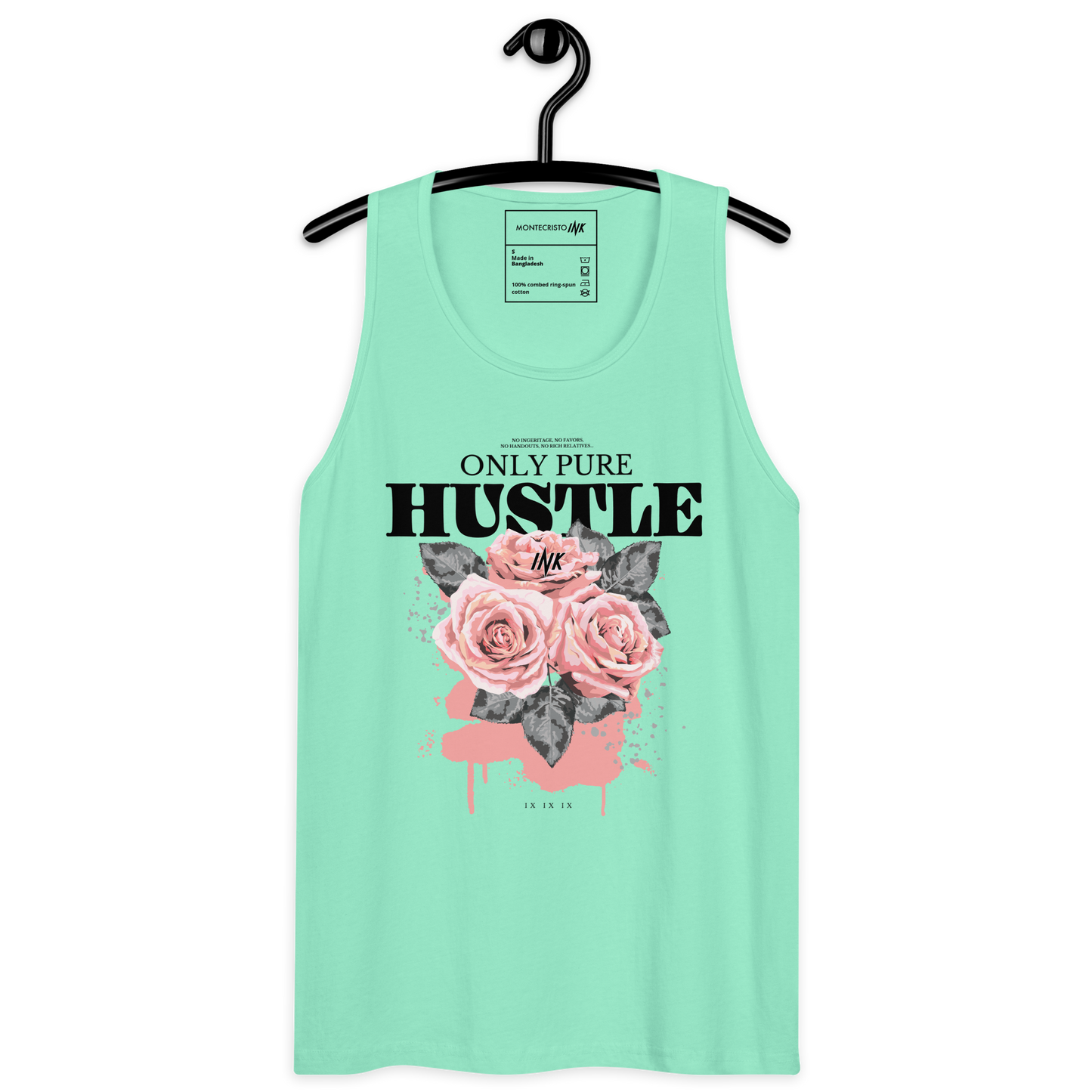 EliteBlend Premium Tank Top with "Only Pure Hustle" motif