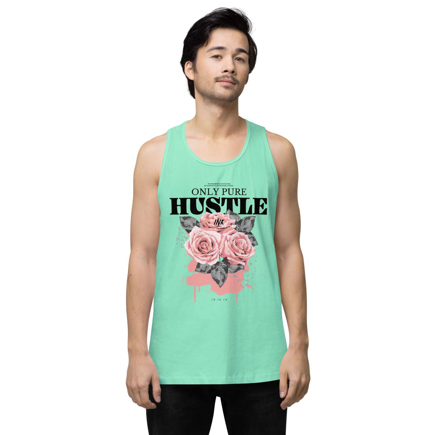 EliteBlend Premium Tank Top with "Only Pure Hustle" motif