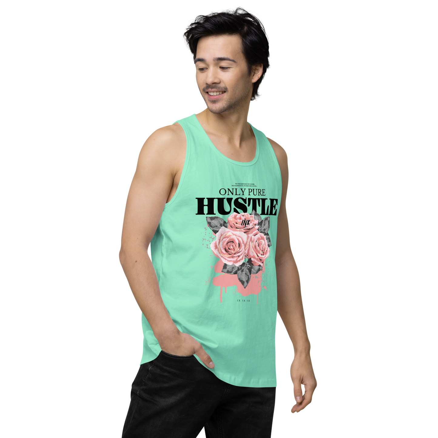 EliteBlend Premium Tank Top with "Only Pure Hustle" motif