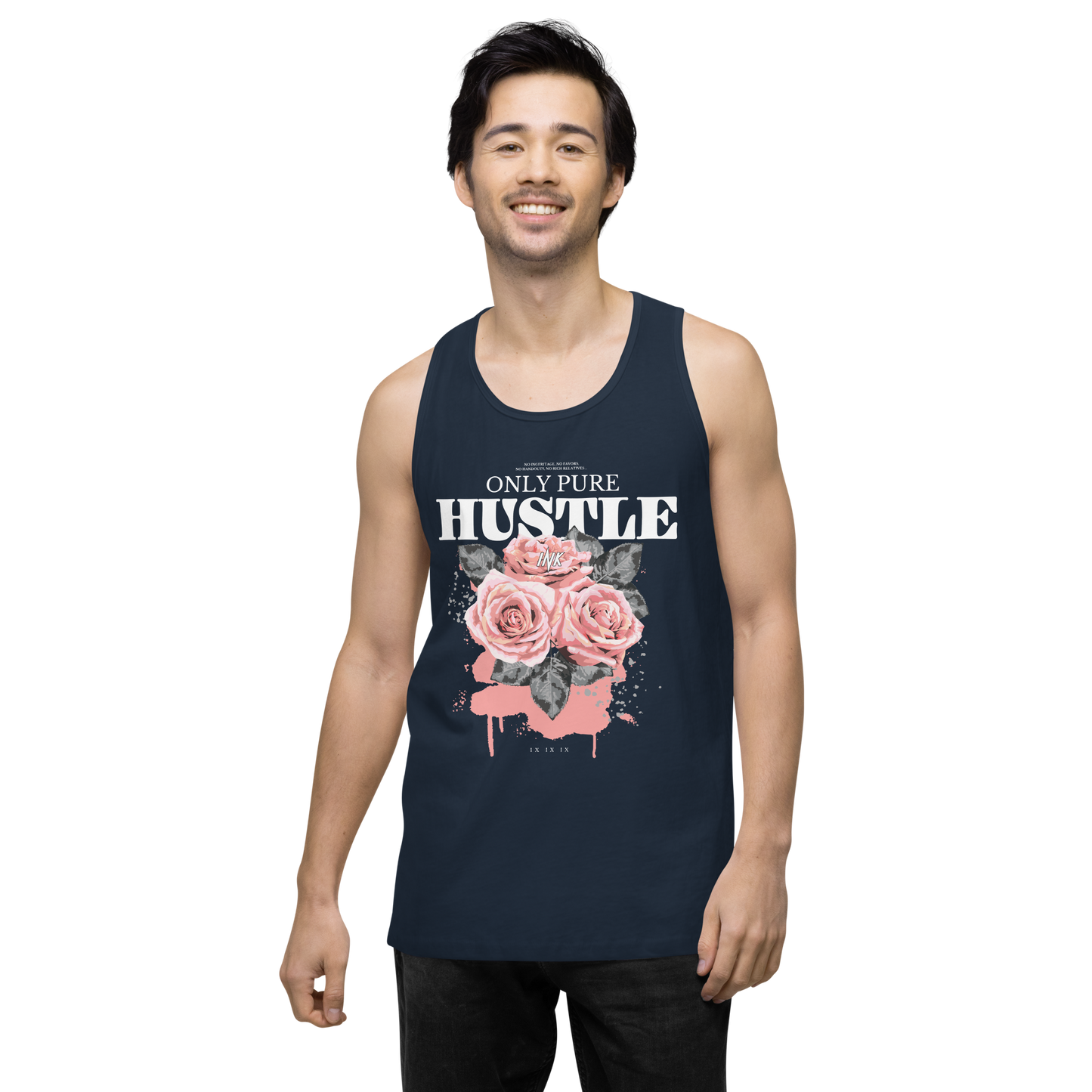 EliteBlend Premium Tank Top with "Only Pure Hustle" motif