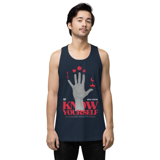 EliteBlend Premium Tank Top with "Know Yourself" design