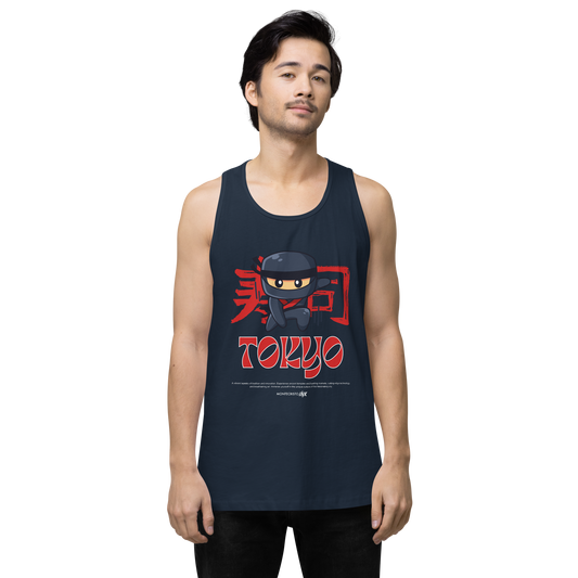 “Tokyo” print EliteBlend Premium Tank Top