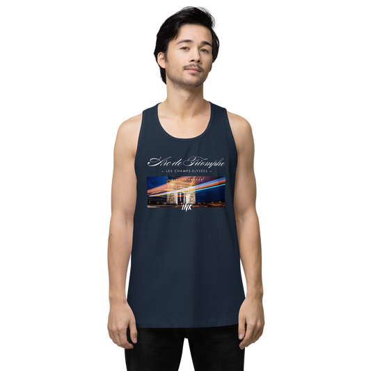 EliteBlend Premium Tank Top with “Arc de Triomphe, Paris” motif