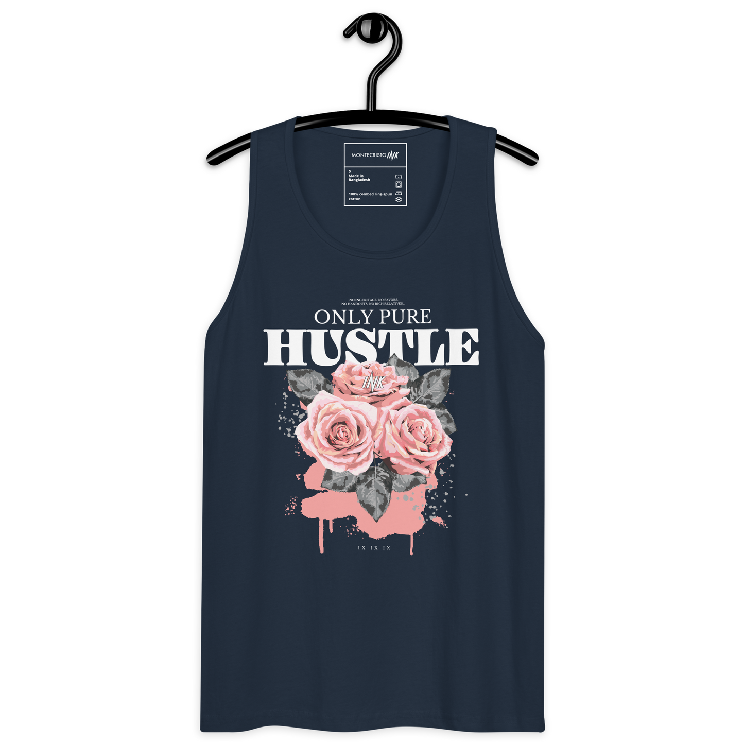 EliteBlend Premium Tank Top with "Only Pure Hustle" motif