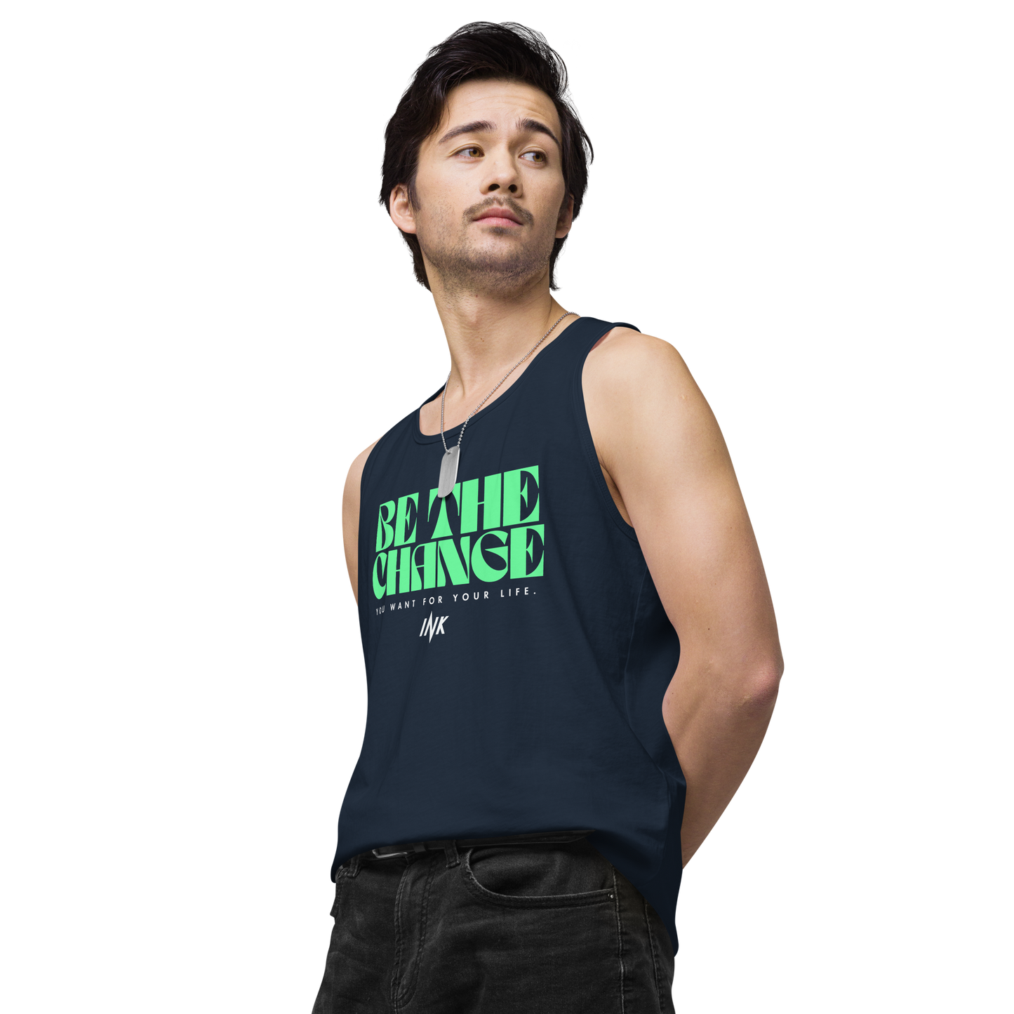 "Be The Change" EliteBlend Premium Tank Top