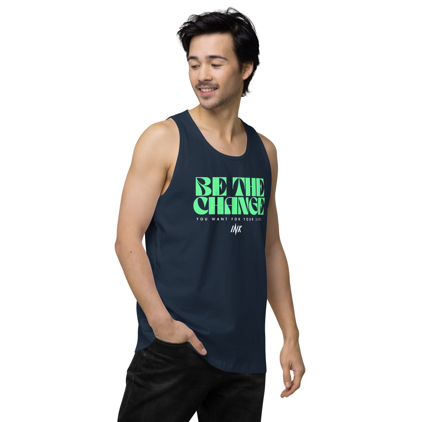 "Be The Change" EliteBlend Premium Tank Top