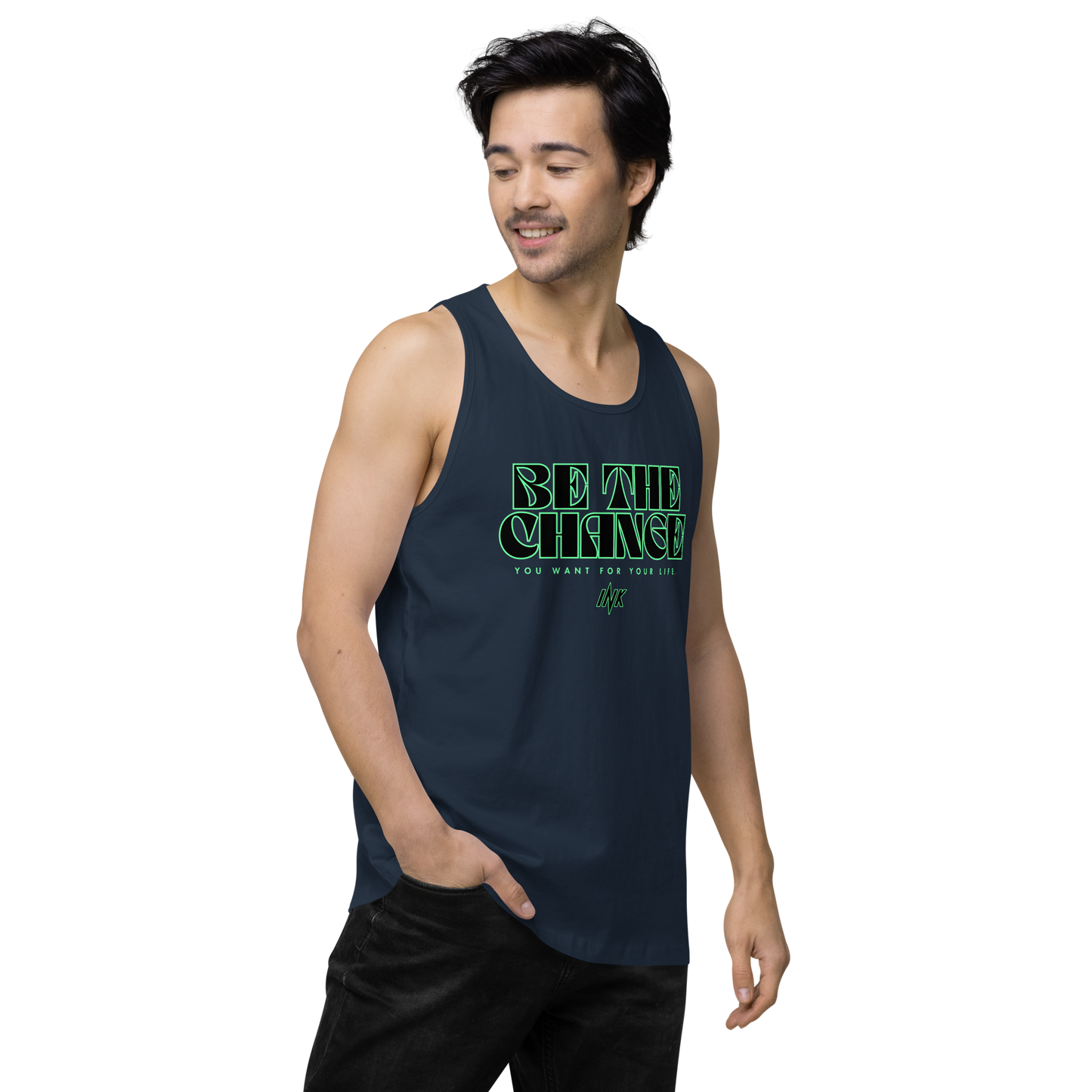 "Be The Change" EliteBlend Premium Tank Top