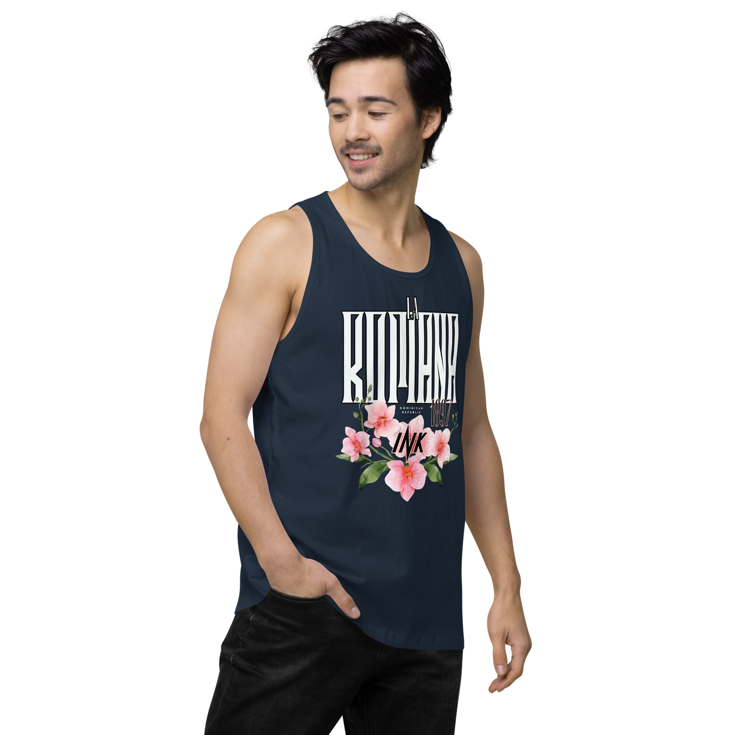 EliteBlend Premium Tank Top with “La Romana, 1897” motif