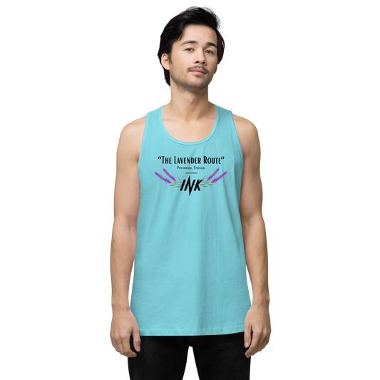 “The Lavender Route” motif EliteBlend Premium Tank Top