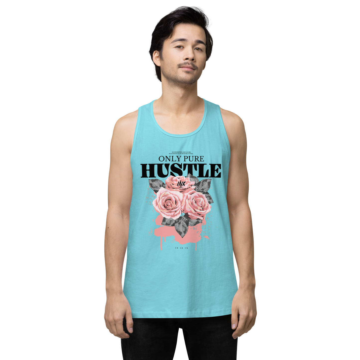 EliteBlend Premium Tank Top with "Only Pure Hustle" motif