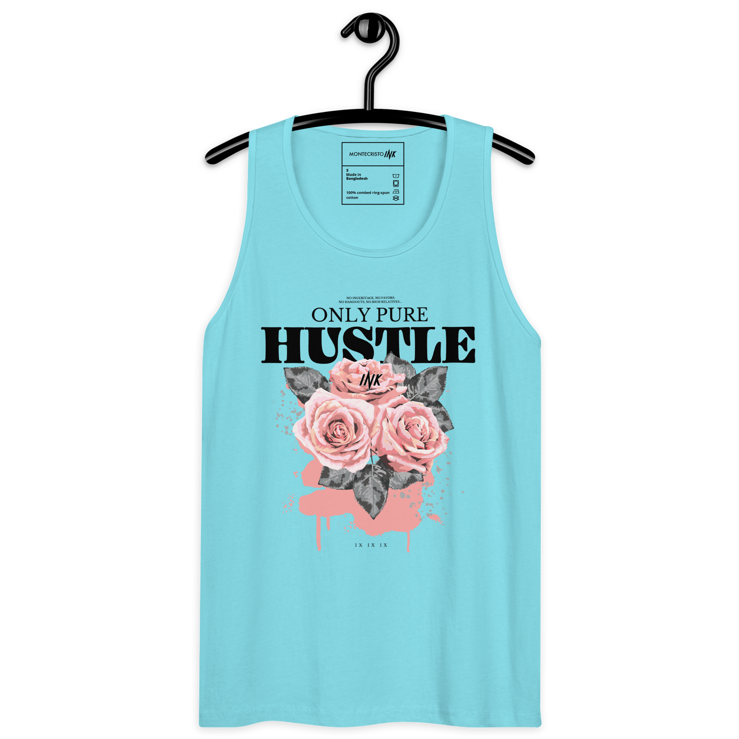 EliteBlend Premium Tank Top with "Only Pure Hustle" motif