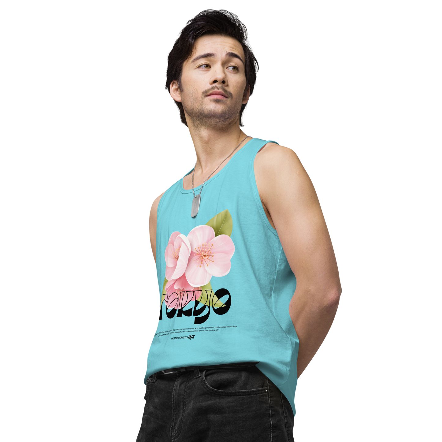 “Tokyo” print EliteBlend Premium Tank Top