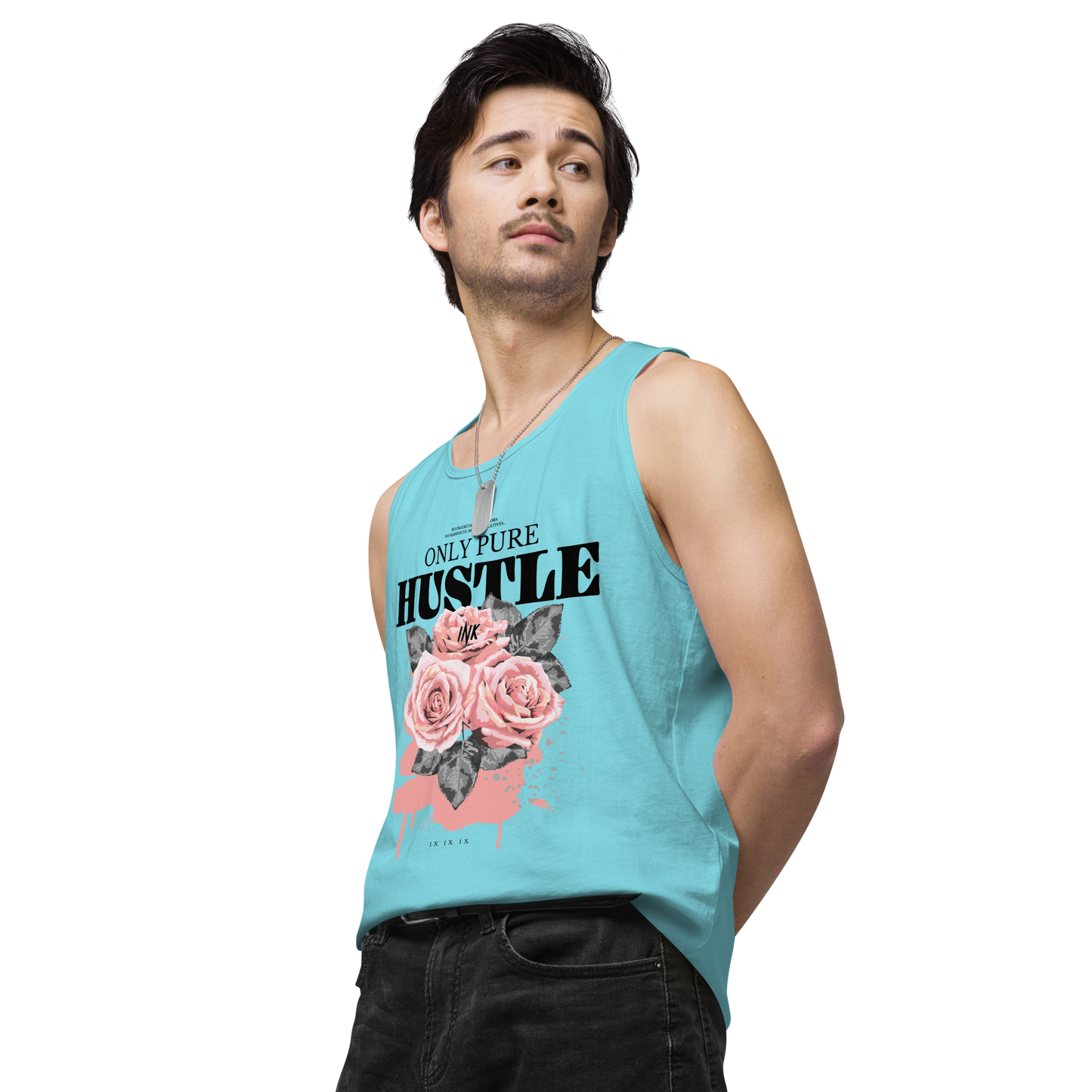 EliteBlend Premium Tank Top with "Only Pure Hustle" motif