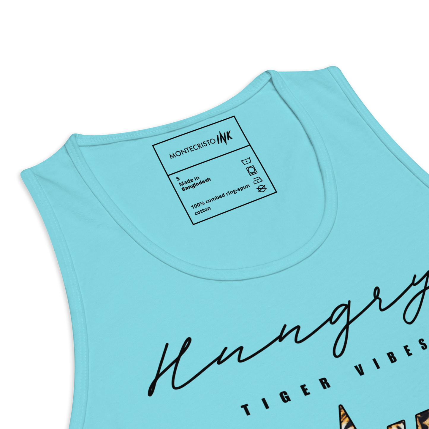 EliteBlend Premium Tank Top with “Hungry Tiger Vibes” print