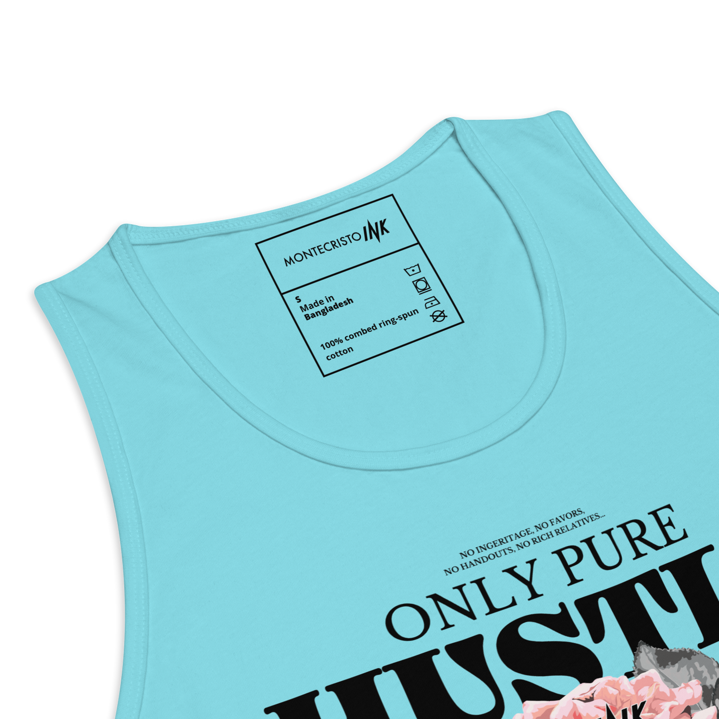 EliteBlend Premium Tank Top with "Only Pure Hustle" motif