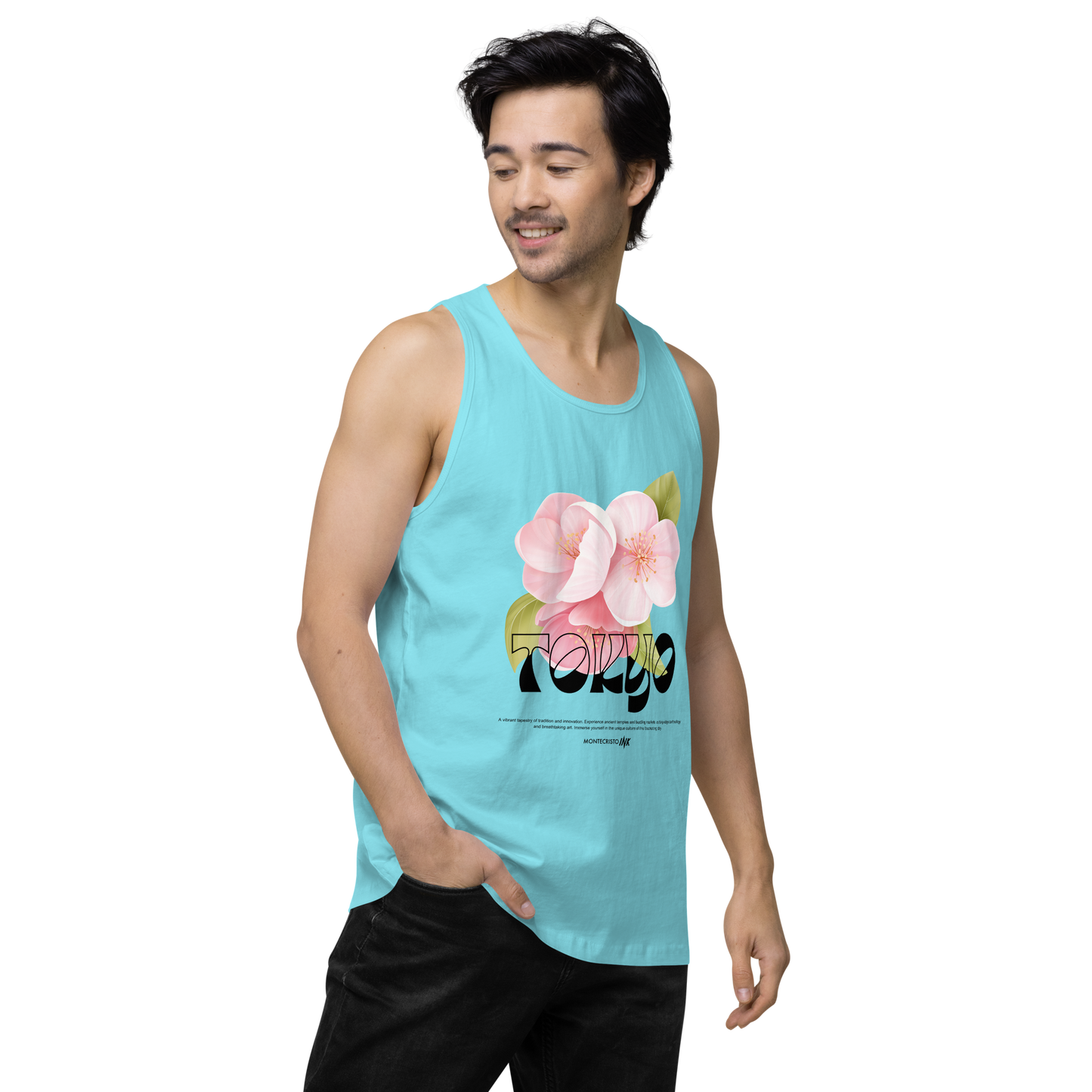 “Tokyo” print EliteBlend Premium Tank Top