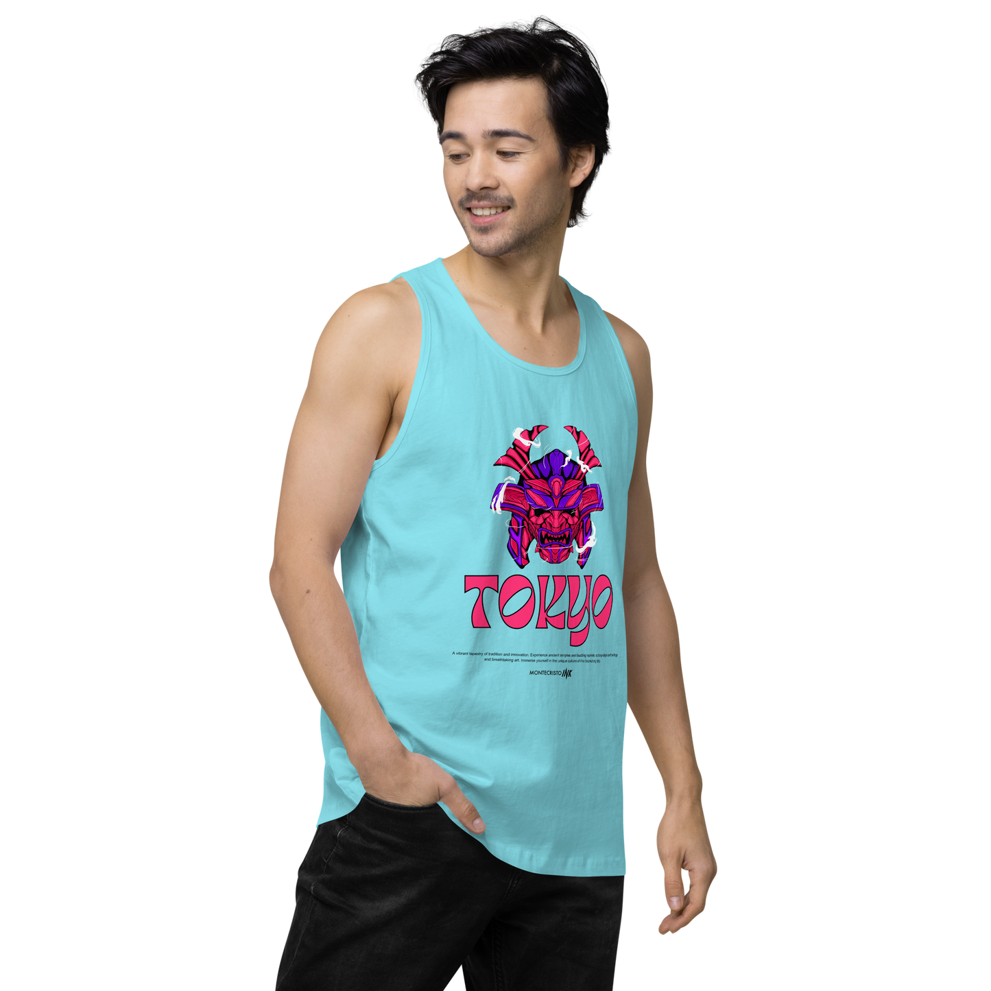 “Tokyo” print EliteBlend Premium Tank Top