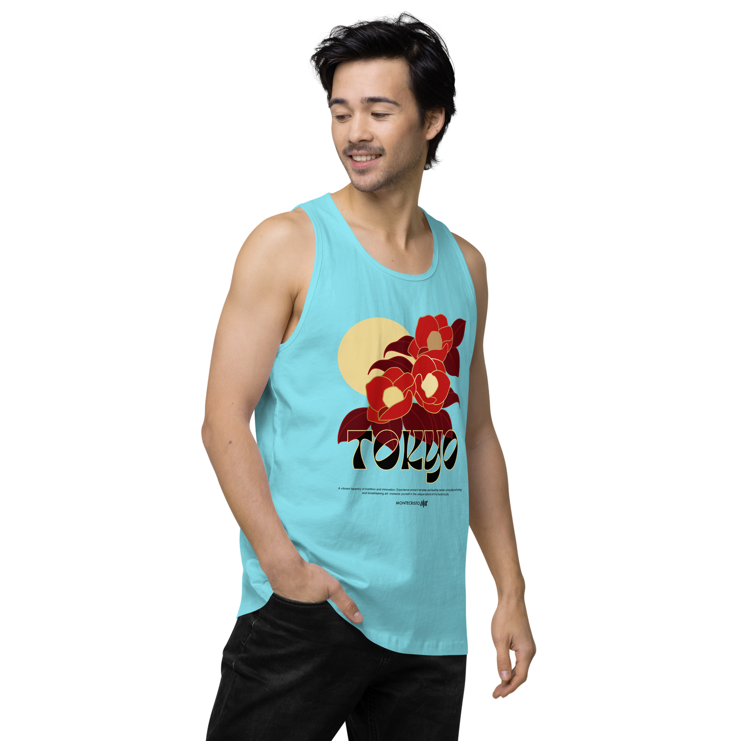 “Tokyo” print EliteBlend Premium Tank Top