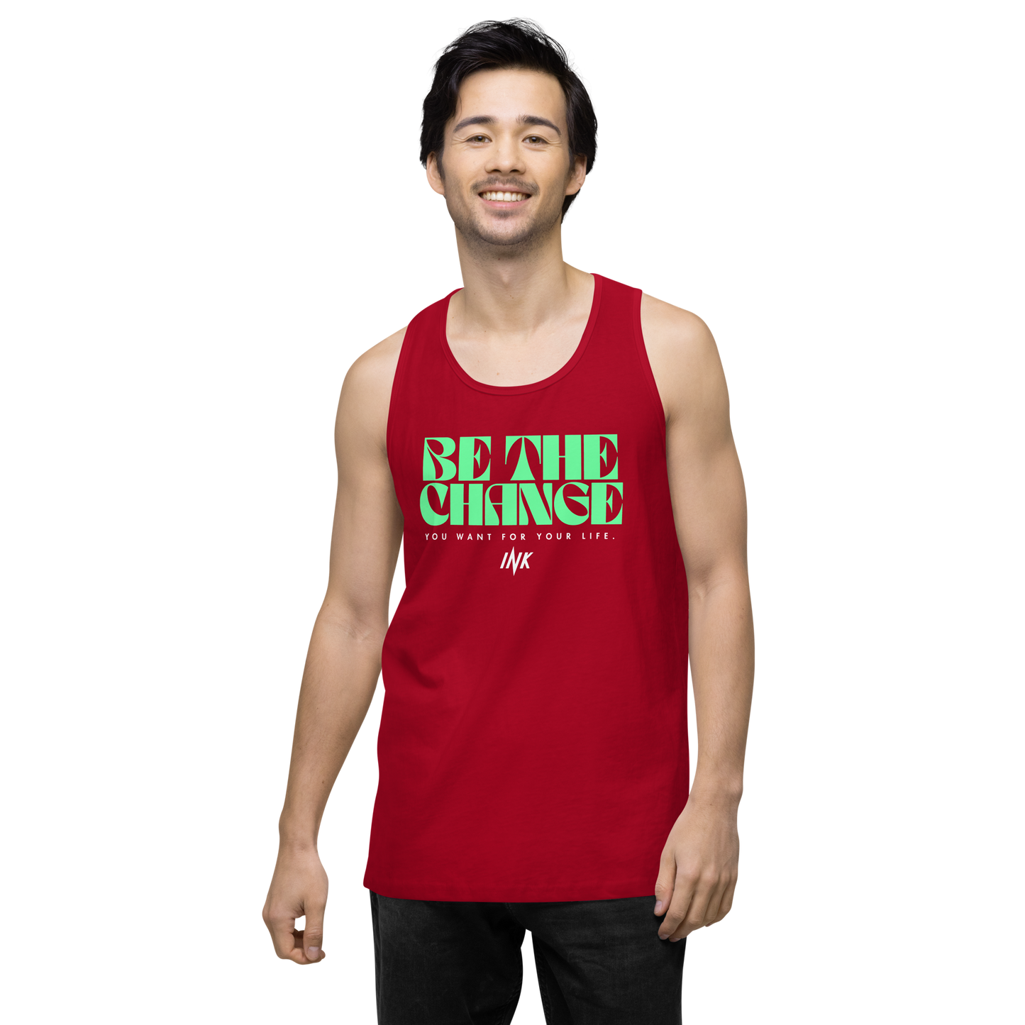 "Be The Change" EliteBlend Premium Tank Top