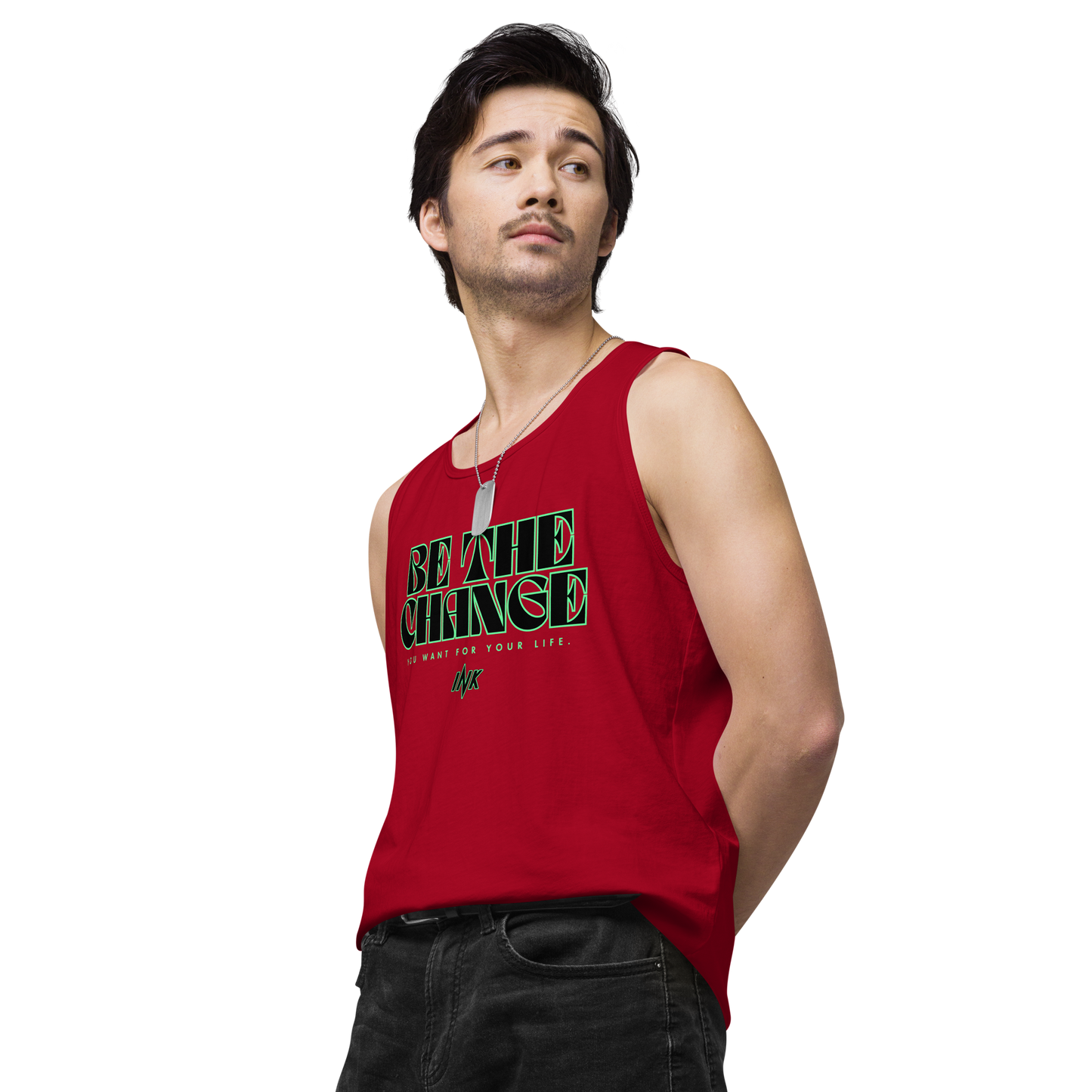 "Be The Change" EliteBlend Premium Tank Top