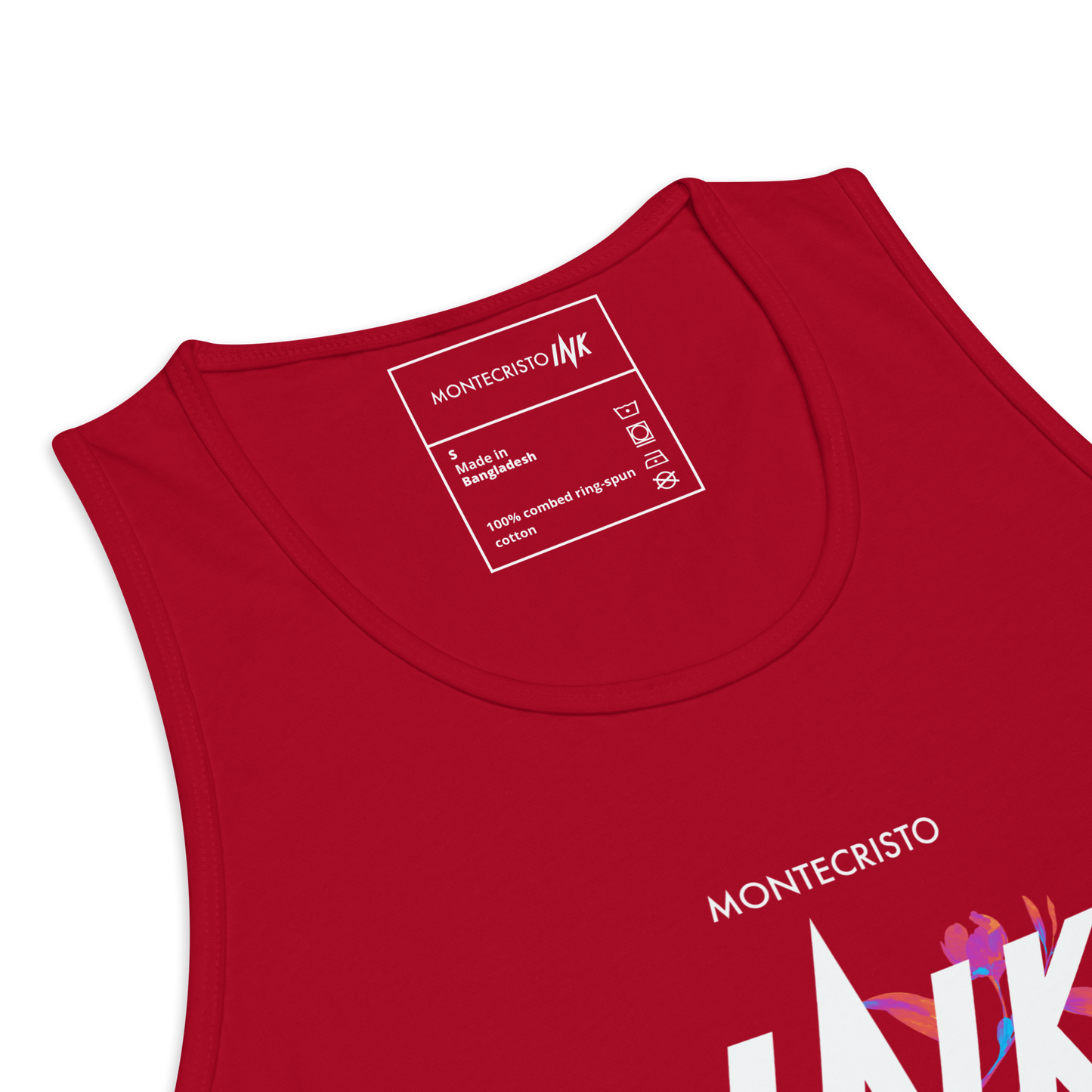 EliteBlend Premium Tank Top with "Montecristo Ink Floral" motif