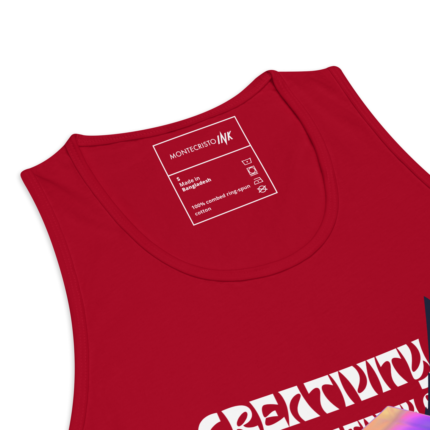 EliteBlend Premium Tank Top with Iconic "Cube of Creativity" print