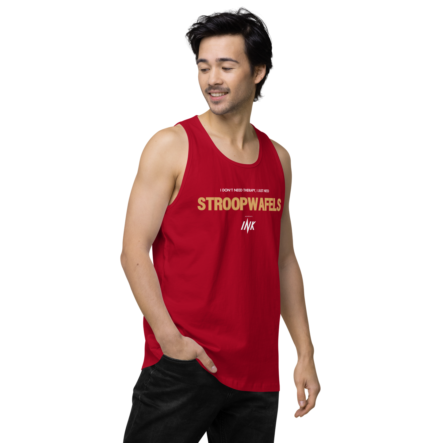 "I Don't Need Therapy, I Just Need STROOPWAFELS" EliteBlend Premium Tank Top