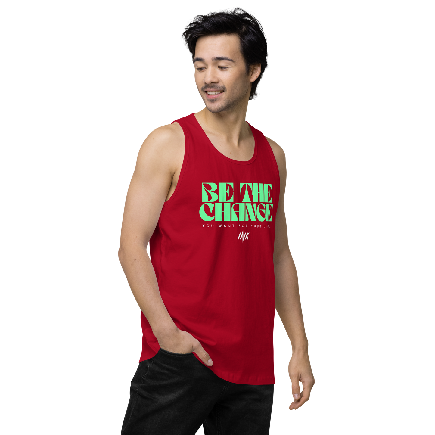 "Be The Change" EliteBlend Premium Tank Top