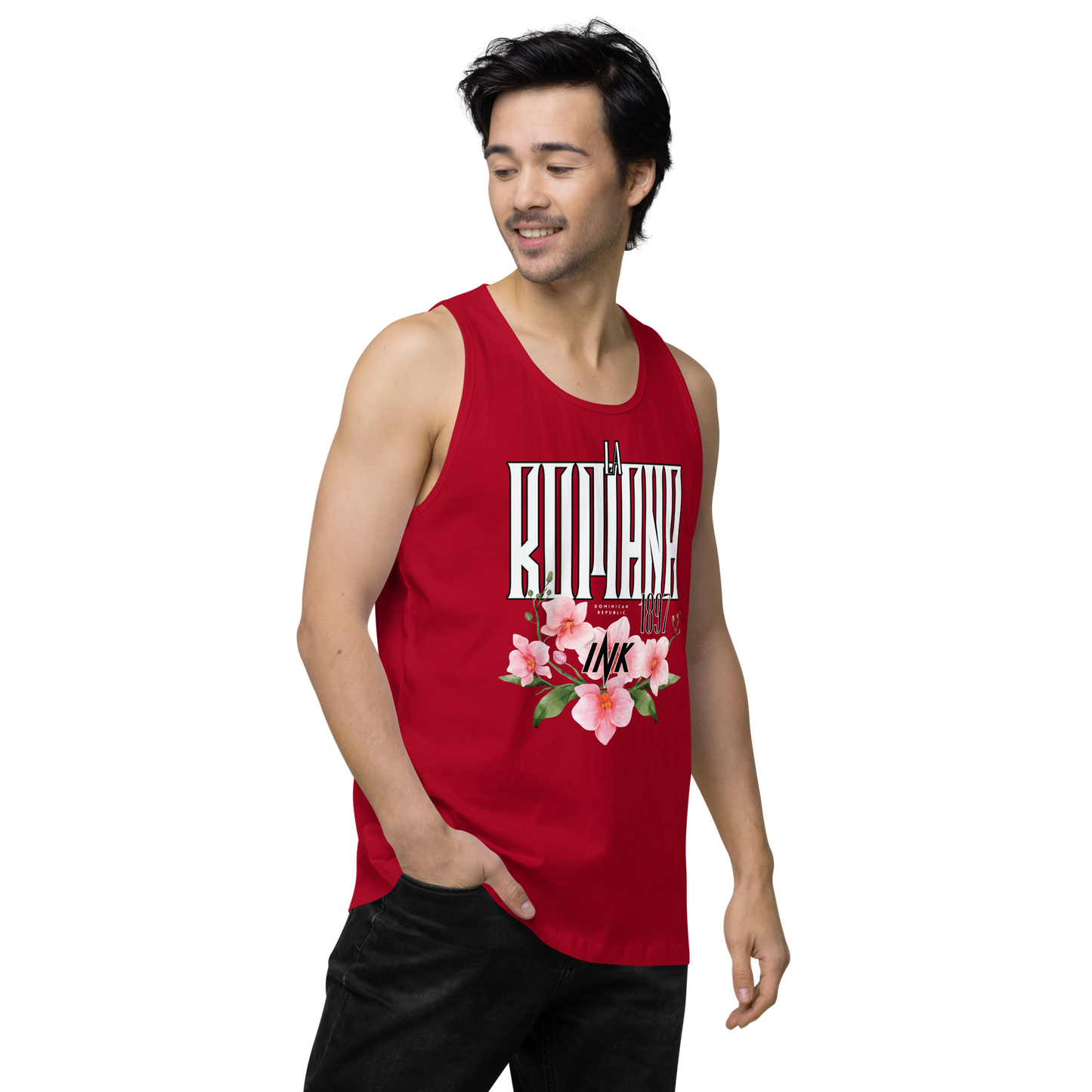 EliteBlend Premium Tank Top with “La Romana, 1897” motif