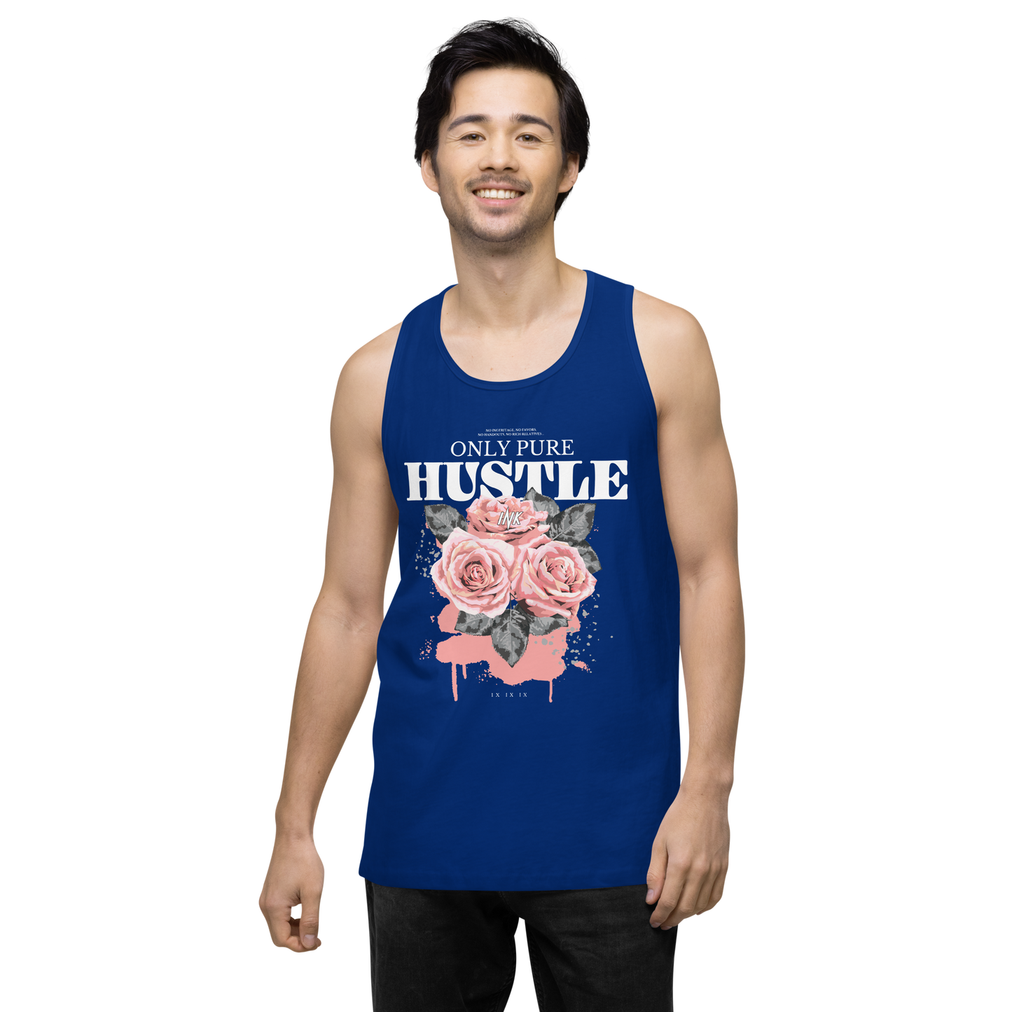 EliteBlend Premium Tank Top with "Only Pure Hustle" motif