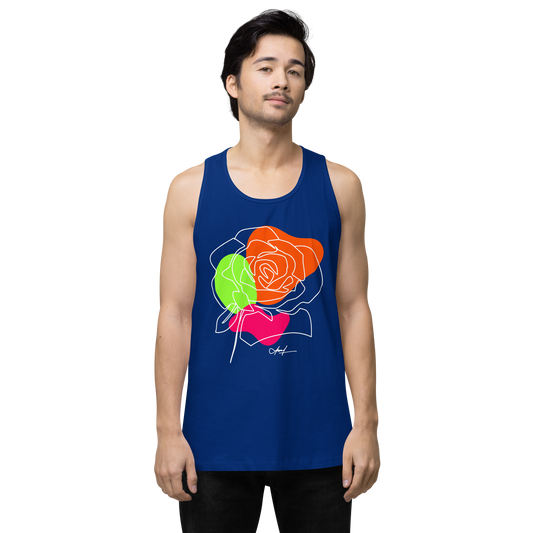 EliteBlend Premium Tank Top with "Let Your Dreams Blossom" design