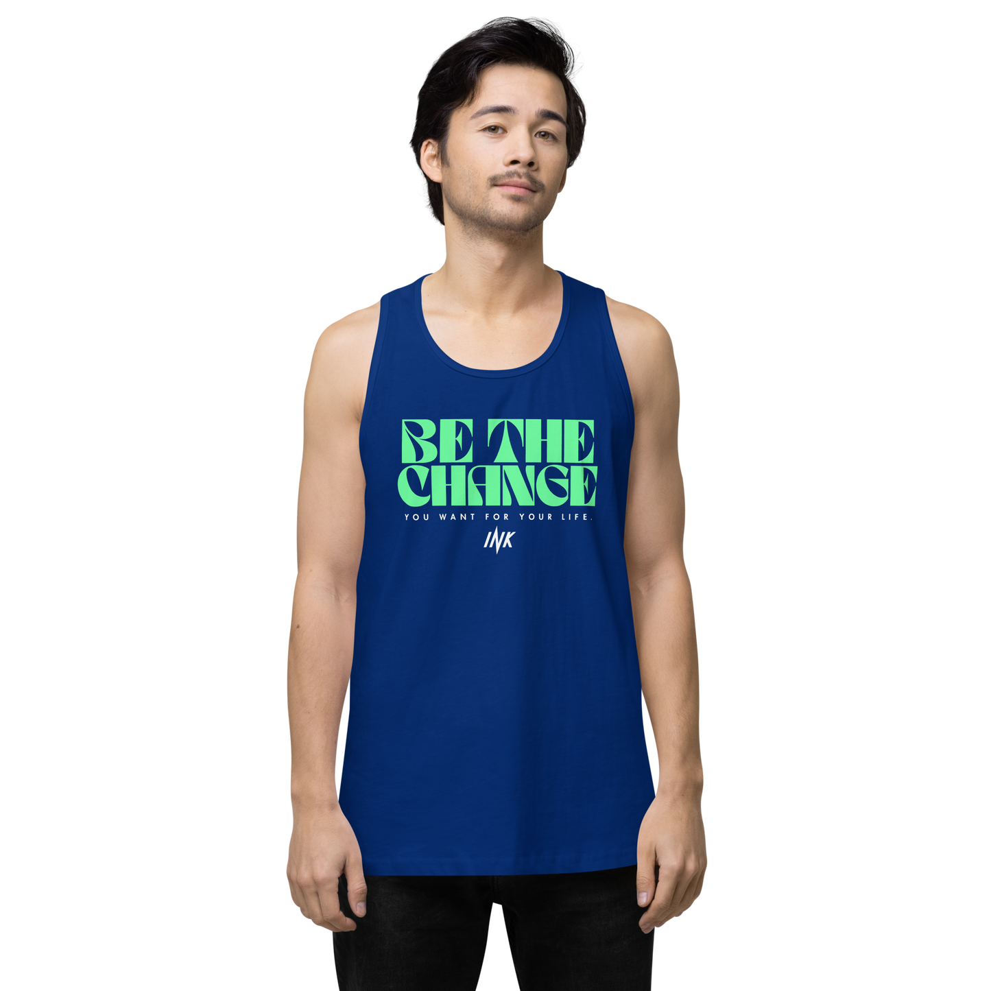 "Be The Change" EliteBlend Premium Tank Top