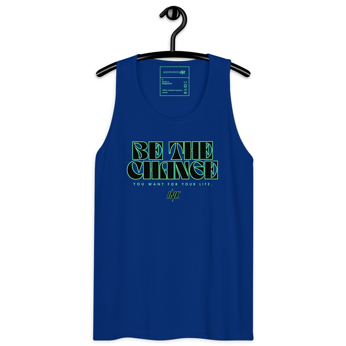 "Be The Change" EliteBlend Premium Tank Top