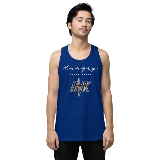 EliteBlend Premium Tank Top with “Hungry Tiger Vibes” print