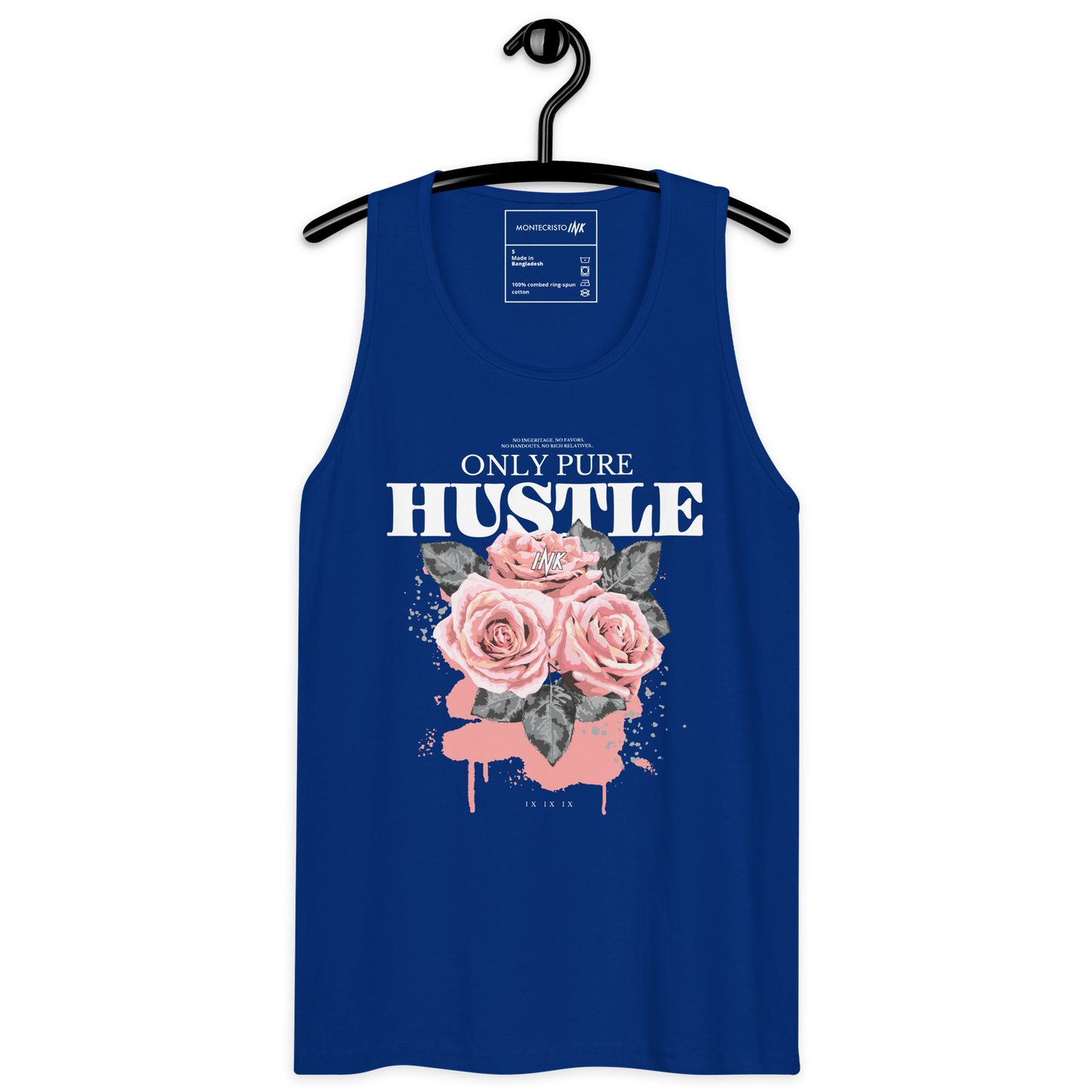 EliteBlend Premium Tank Top with "Only Pure Hustle" motif