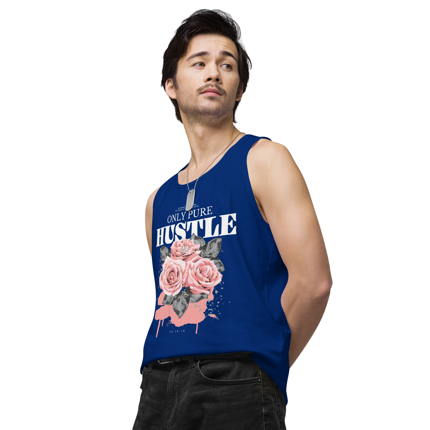 EliteBlend Premium Tank Top with "Only Pure Hustle" motif