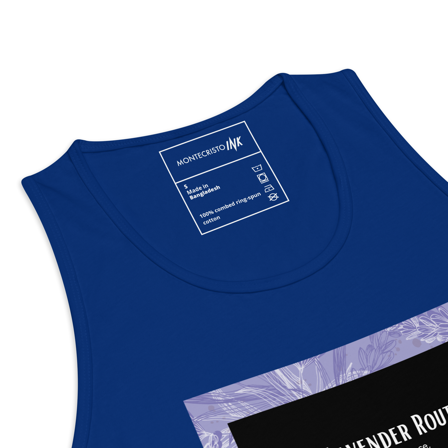 “The Lavender Route” motif EliteBlend Premium Tank Top