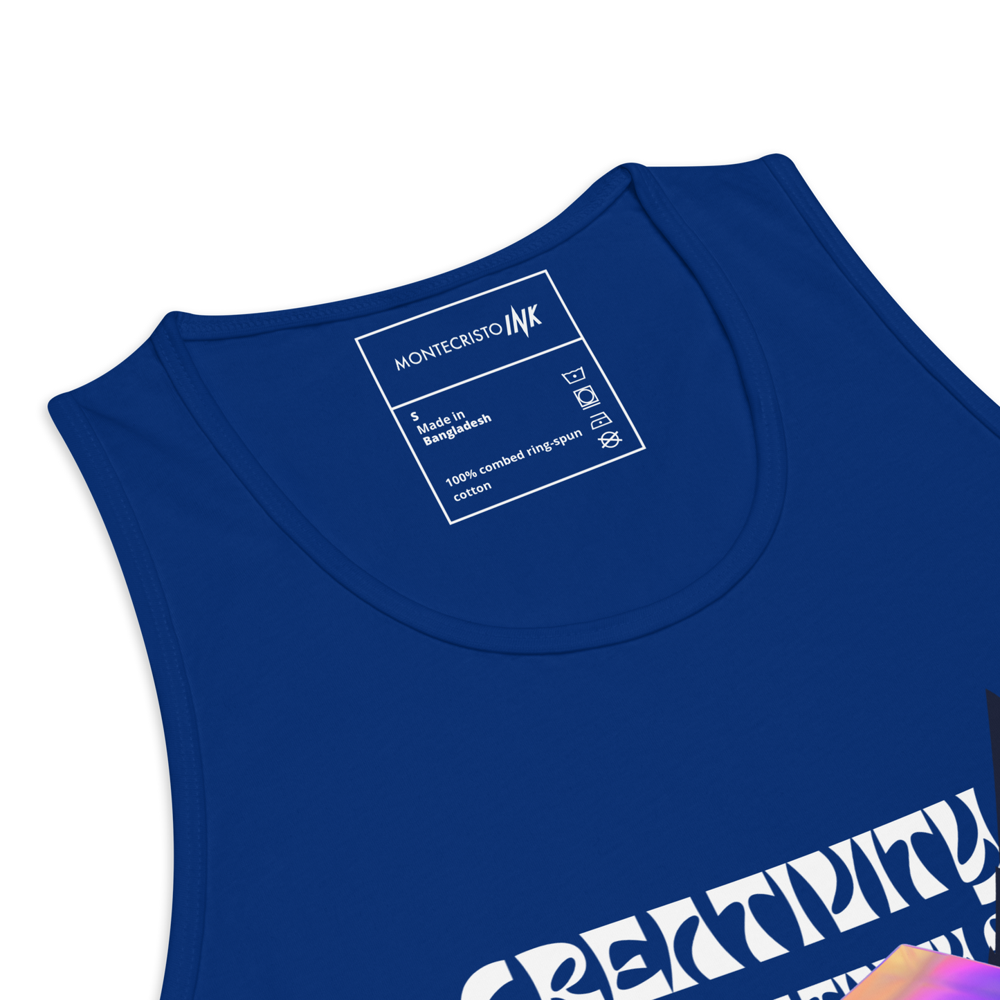 EliteBlend Premium Tank Top with Iconic "Cube of Creativity" print