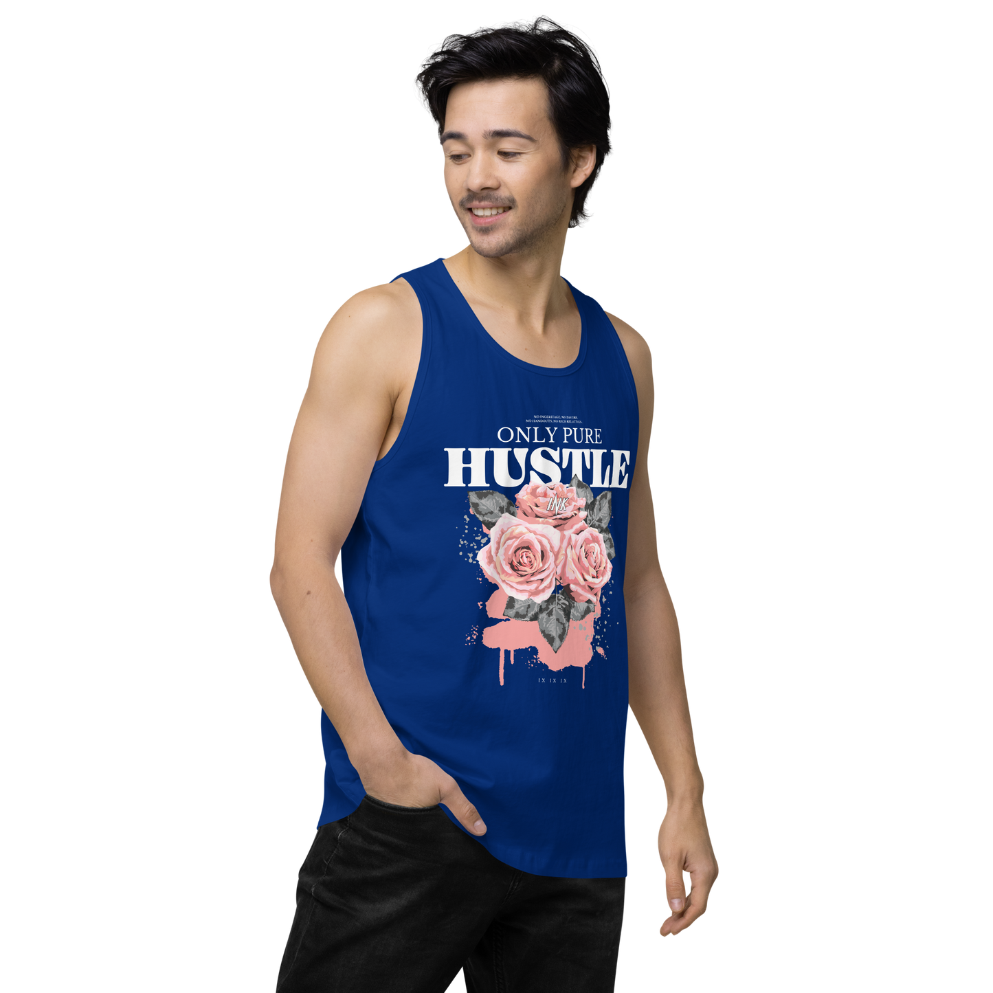 EliteBlend Premium Tank Top with "Only Pure Hustle" motif