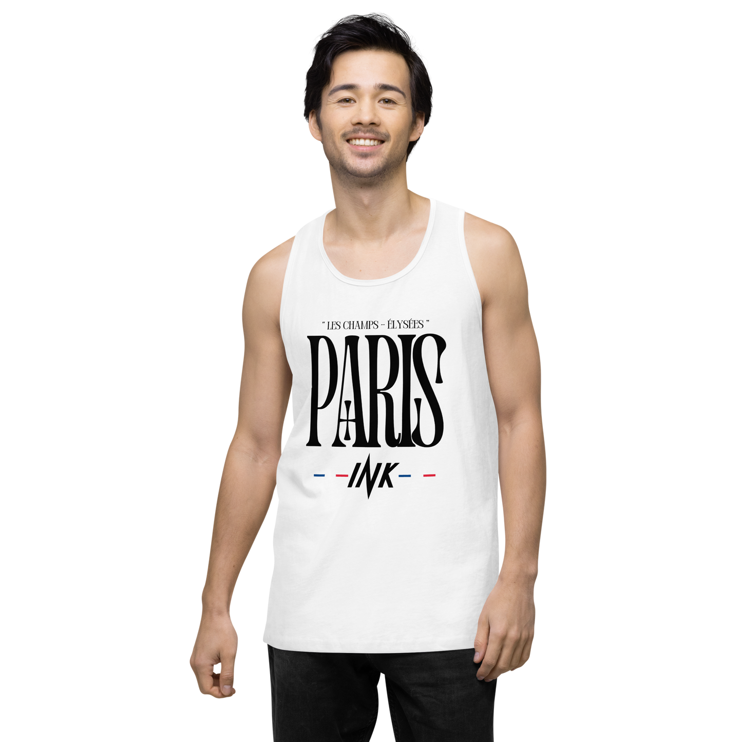 EliteBlend Premium Tank Top with “Arc de Triomphe, Paris” motif