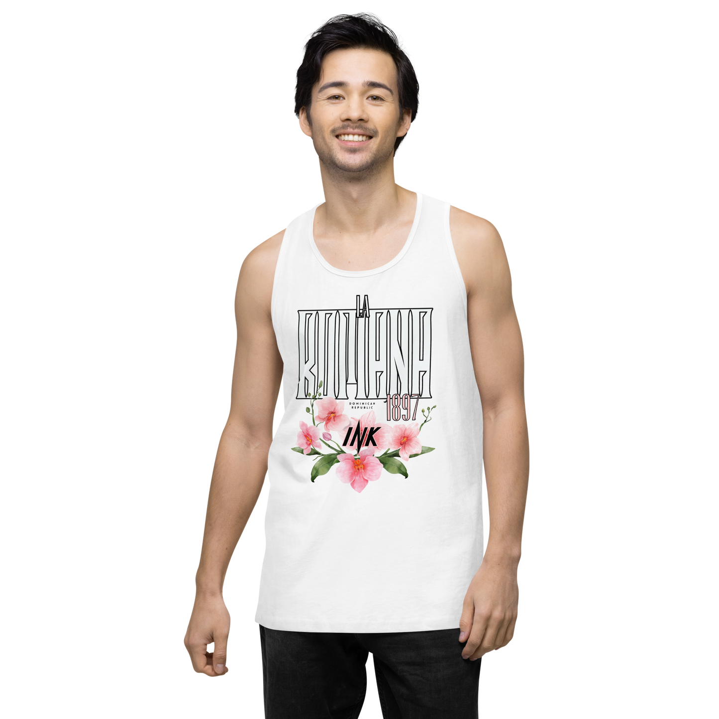 EliteBlend Premium Tank Top with “La Romana, 1897” motif