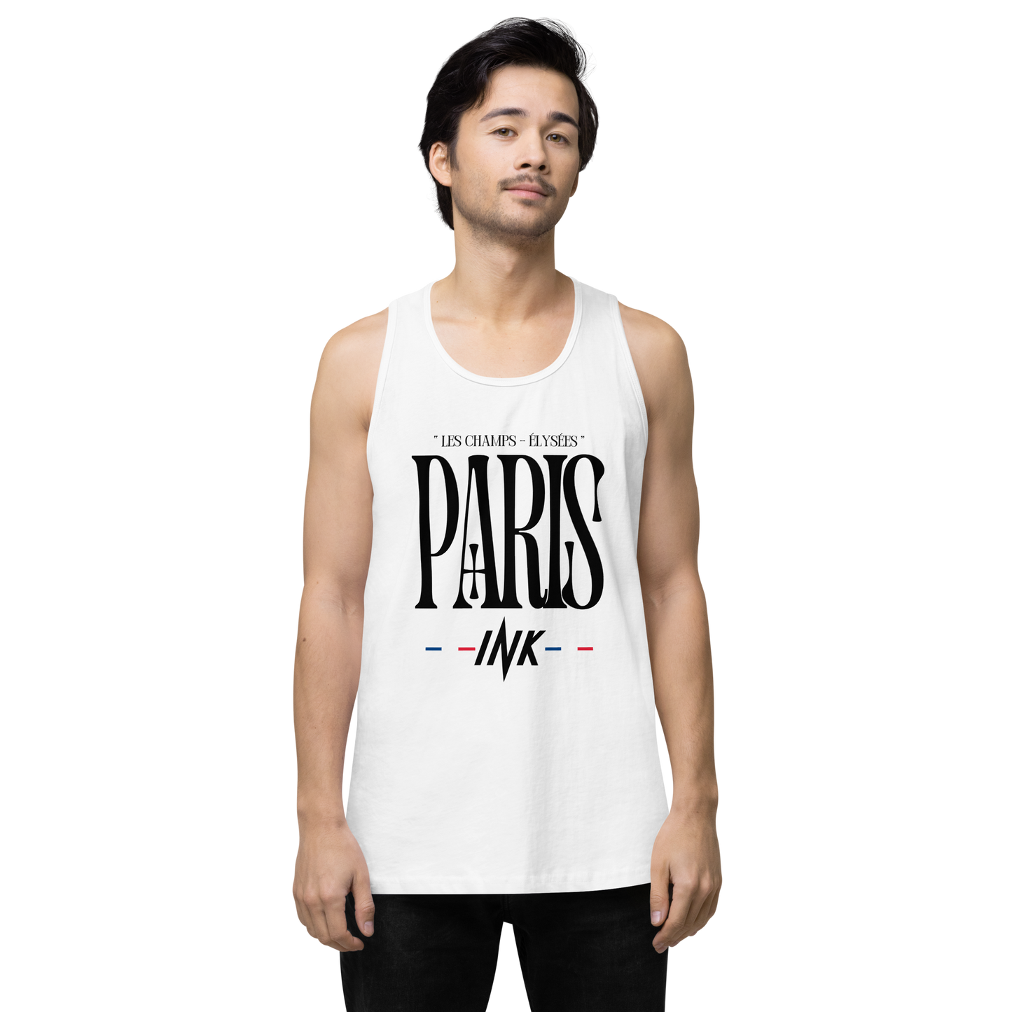 EliteBlend Premium Tank Top with “Arc de Triomphe, Paris” motif