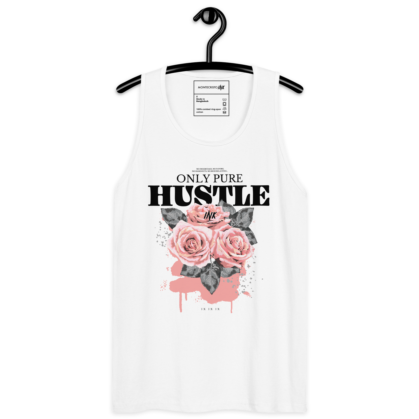 EliteBlend Premium Tank Top with "Only Pure Hustle" motif