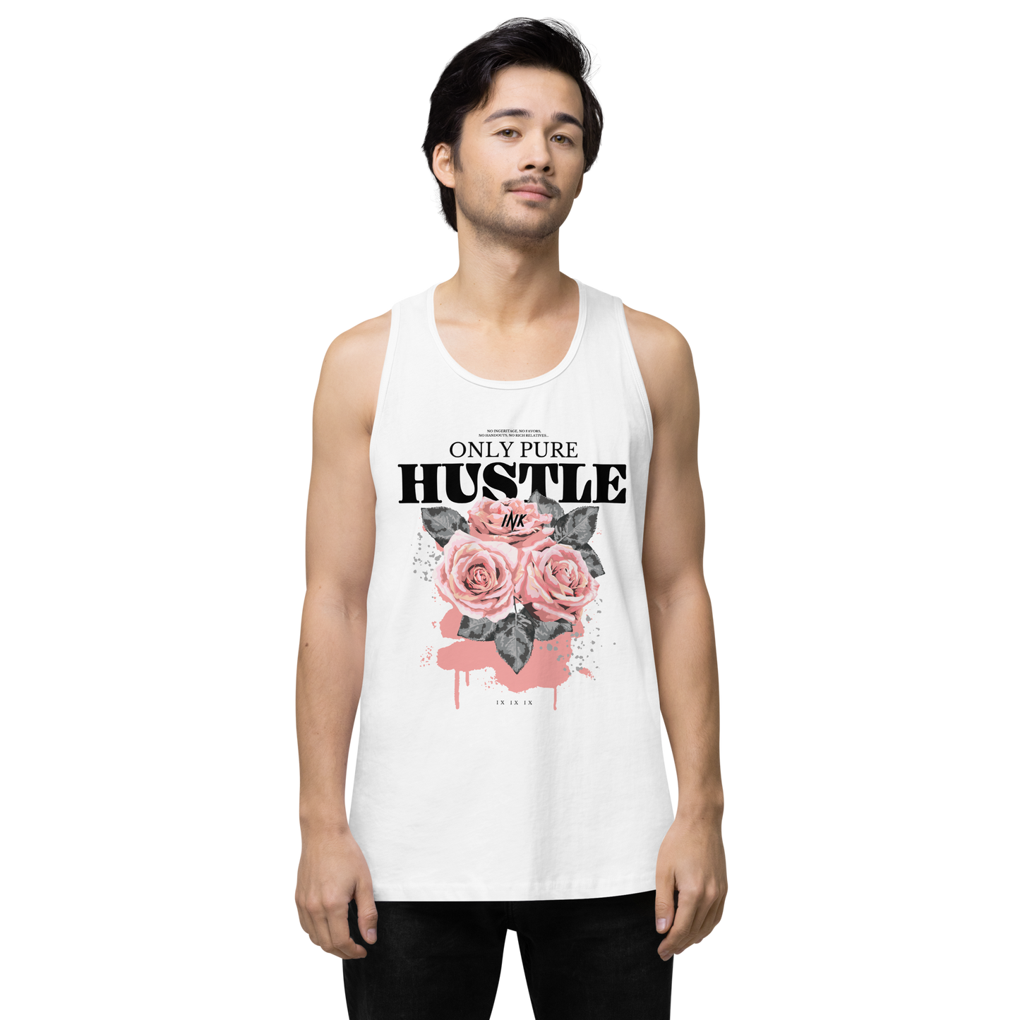 EliteBlend Premium Tank Top with "Only Pure Hustle" motif