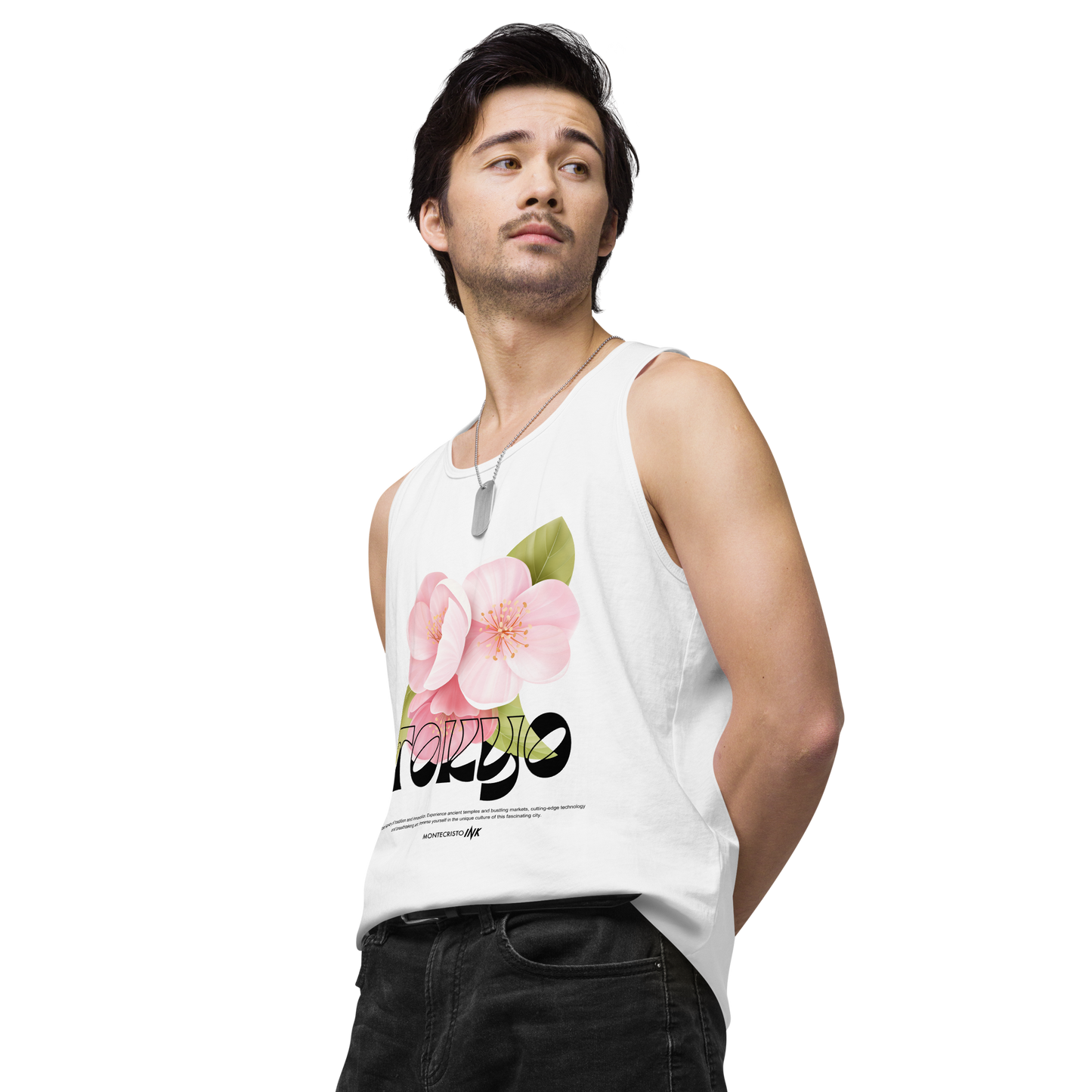 “Tokyo” print EliteBlend Premium Tank Top