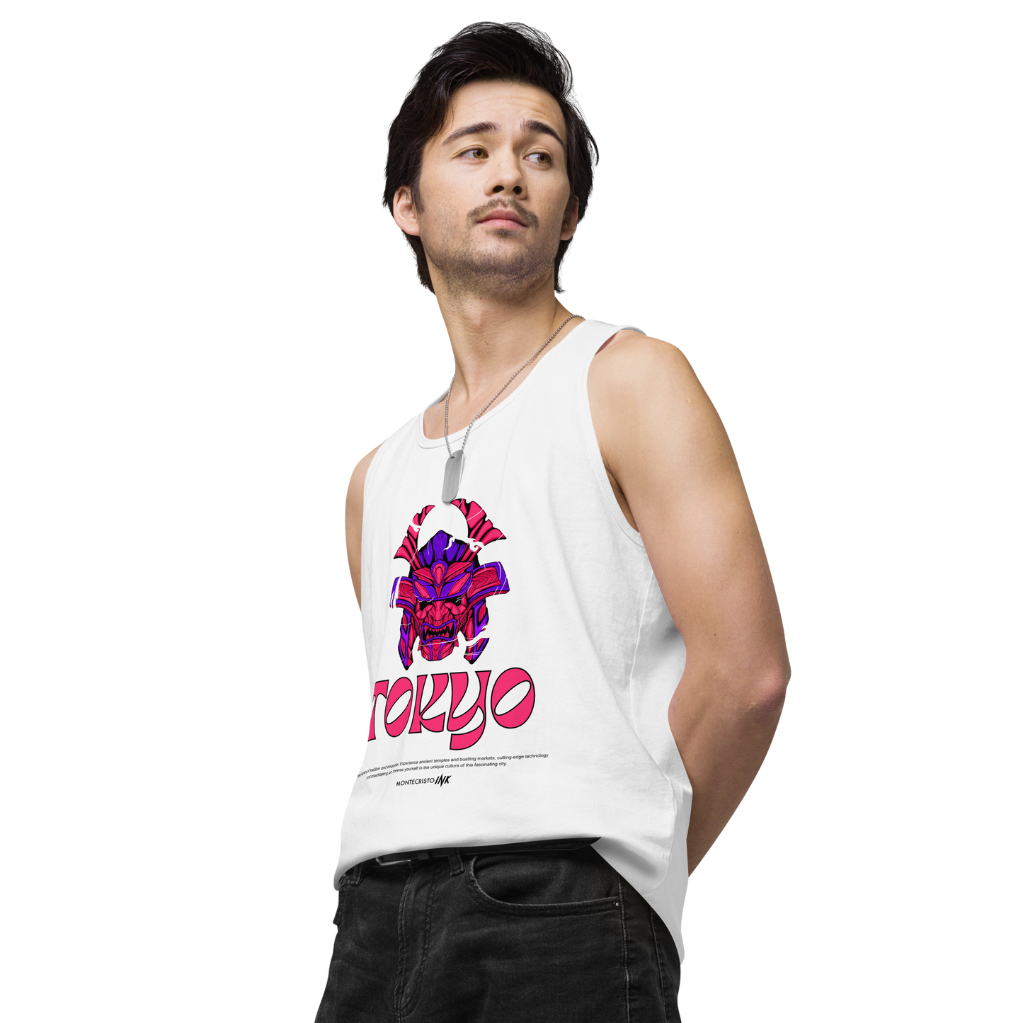 “Tokyo” print EliteBlend Premium Tank Top